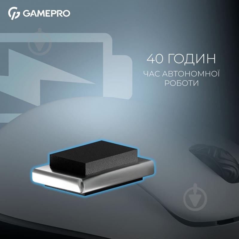 Мышка беспроводная GamePro Asgard Loki white (GM022W) - фото 10 Мышка беспроводная GamePro Asgard Loki white (GM022W) - фото 10