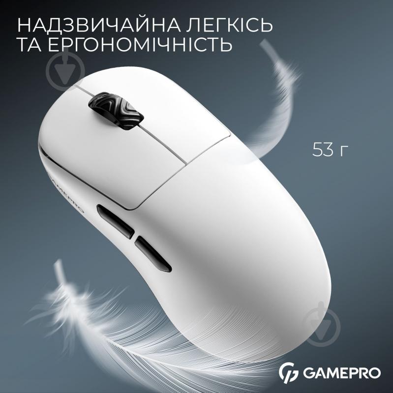 Мышка беспроводная GamePro Asgard Loki white (GM022W) - фото 7 Мышка беспроводная GamePro Asgard Loki white (GM022W) - фото 7