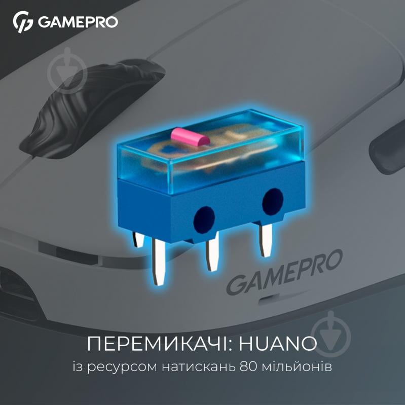 Мышка беспроводная GamePro Asgard Loki white (GM022W) - фото 8 Мышка беспроводная GamePro Asgard Loki white (GM022W) - фото 8