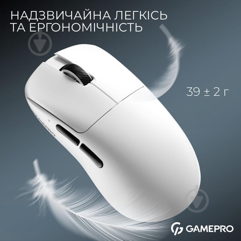 Мышка беспроводная GamePro Asgard Odin white (GM035W) - фото 7