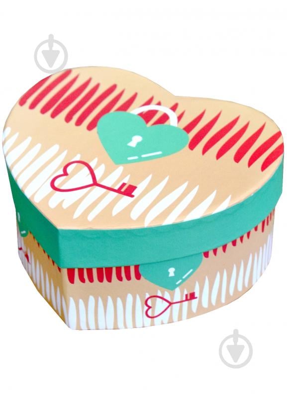 ᐉ Коробка подарункова у вигляді серця замочок 14,5х12х7 см • Краща ціна ...