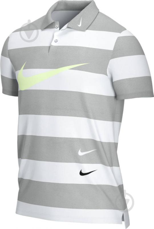 Поло Nike M NSW SWOOSH POLO SS KNT CJ4909-077 р.M серый - фото 3