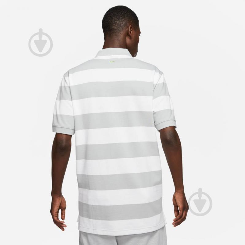 Поло Nike M NSW SWOOSH POLO SS KNT CJ4909-077 р.M серый - фото 5