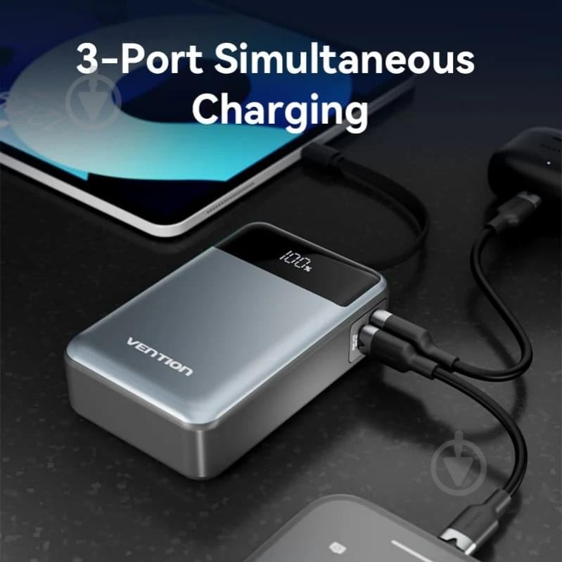 Повербанк Vention 20000 mAh black (FHYB0) - фото 7