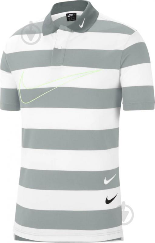 Поло Nike M NSW SWOOSH POLO SS KNT CJ4909-077 р.S сірий - фото 1