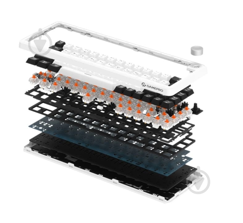 Клавиатура беспроводная GamePro MK210B Pro (MK210W Pro) Asgard Valhalla white - фото 2
