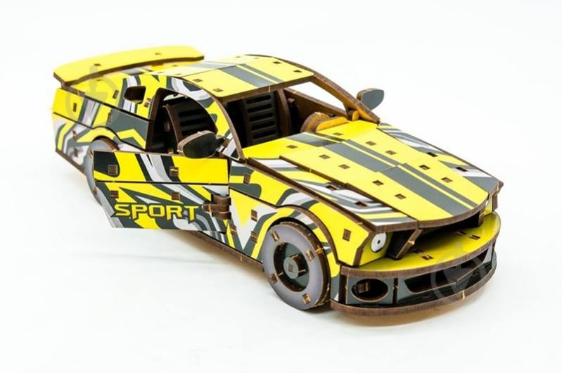 3D-конструктор PuzzleOk Muscle Car желтый Puz-00638 - фото 2