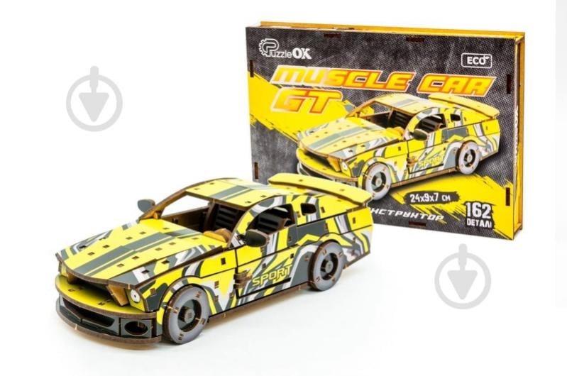 3D-конструктор PuzzleOk Muscle Car желтый Puz-00638 - фото 1