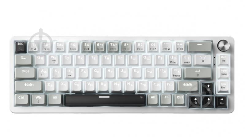 Клавиатура игровая GamePro MK126 (MK126) Genesis Silverlight white - фото 1