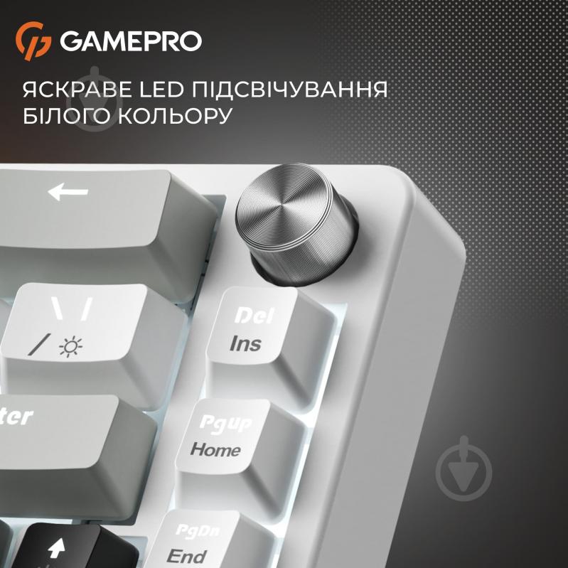 Клавиатура игровая GamePro MK116 (MK116) Genesis Silverlight white - фото 7