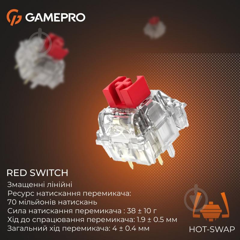 Клавиатура игровая GamePro MK116 (MK116) Genesis Silverlight white - фото 8