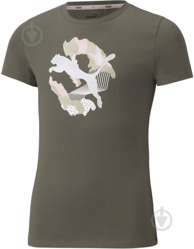 Футболка Puma Alpha Tee 58922844 хаки - фото 1