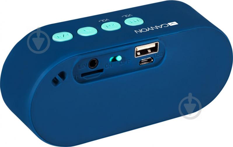 Портативная колонка Canyon Portable Bluetooth Speaker 1.0 blue (CNS-CBTSP3) - фото 3