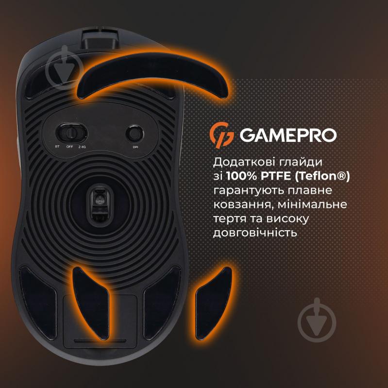 Мишка бездротова GamePro Genesis Ranker black (GM012B) - фото 12