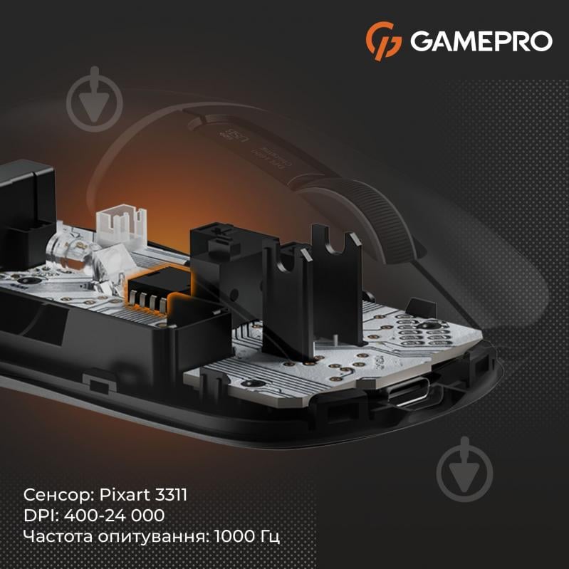 Мишка бездротова GamePro Genesis Ranker black (GM012B) - фото 7