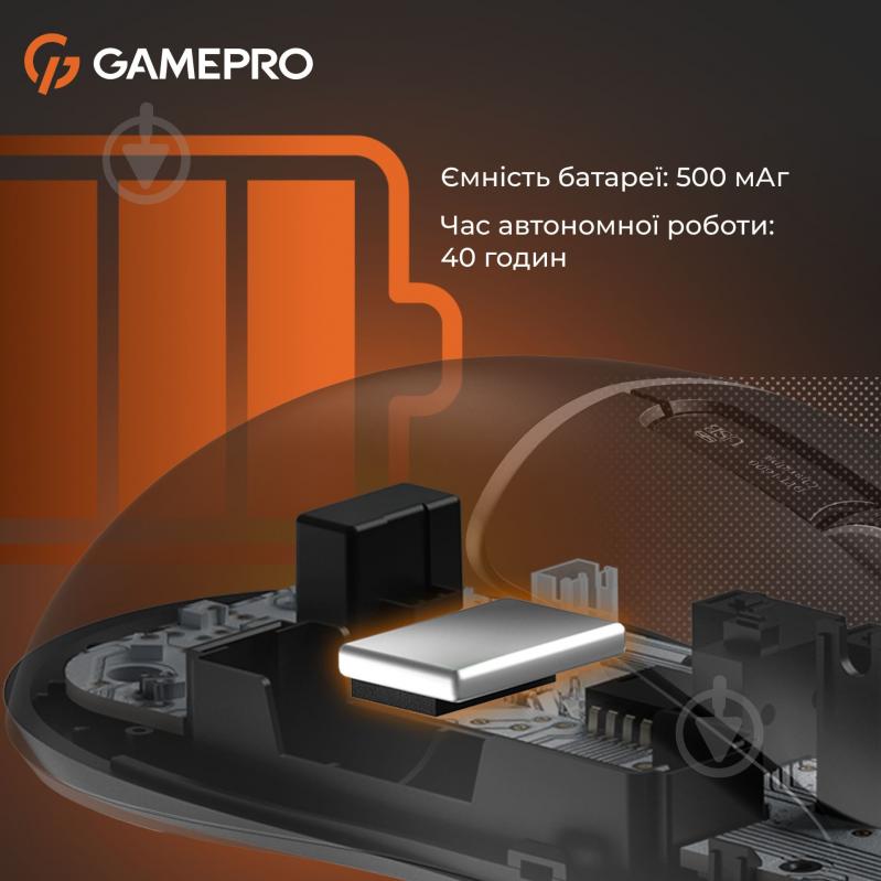 Мишка бездротова GamePro Genesis Ranker black (GM012B) - фото 8