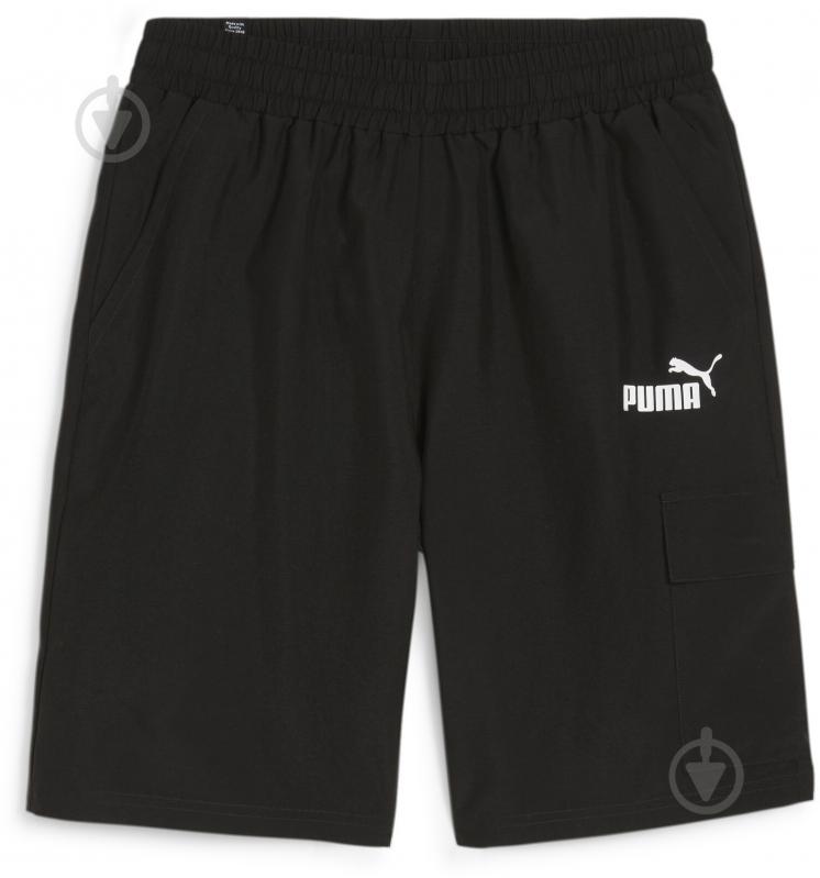 Шорти Puma ESS WOVEN CARGO SHORTS 9'' 67973101 р. S чорний - фото 1