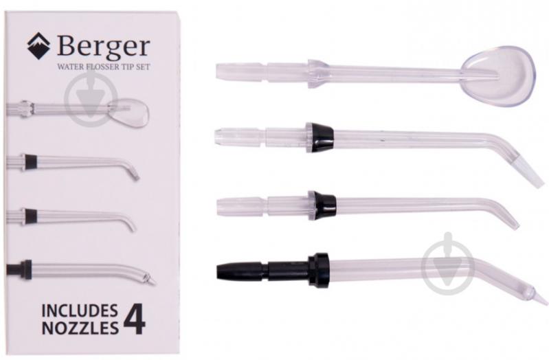 Насадки для ирригатора Berger WF Premium 4 шт. - фото 2 Насадки для ирригатора Berger WF Premium 4 шт. - фото 2