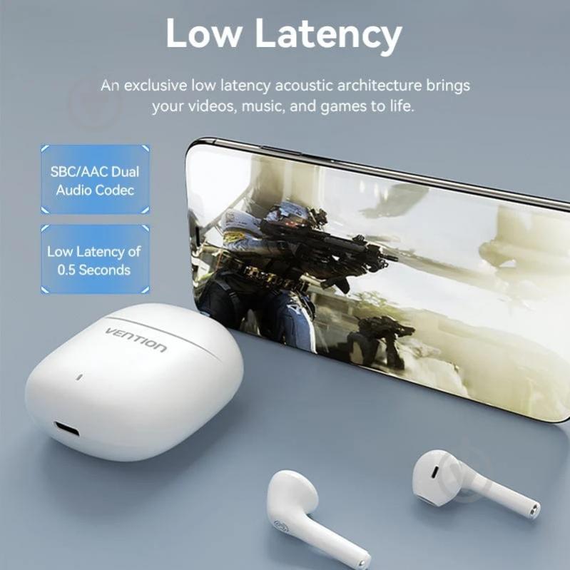 Гарнитура Vention Elf Earbuds E02 white (NBGW0) - фото 7