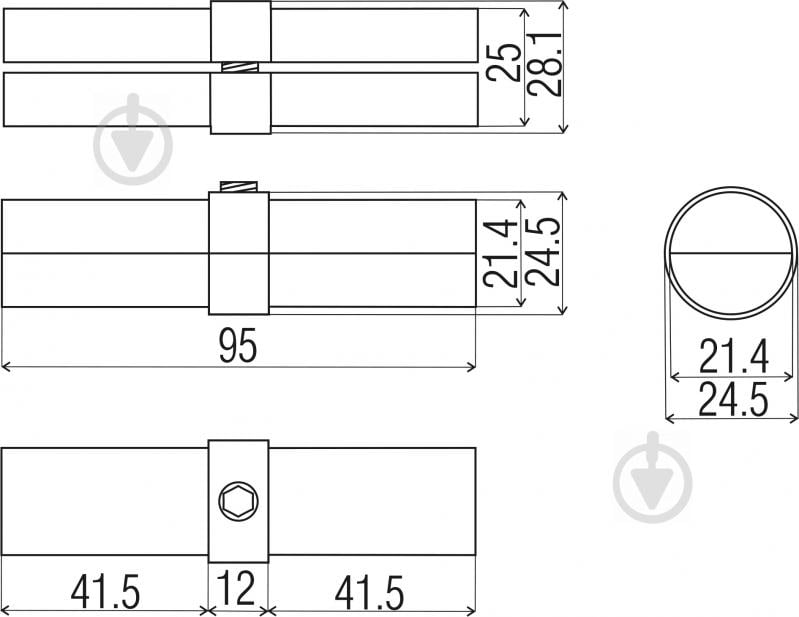 Удлинитель трубы DC d25 R-10A с кольцом - фото 2