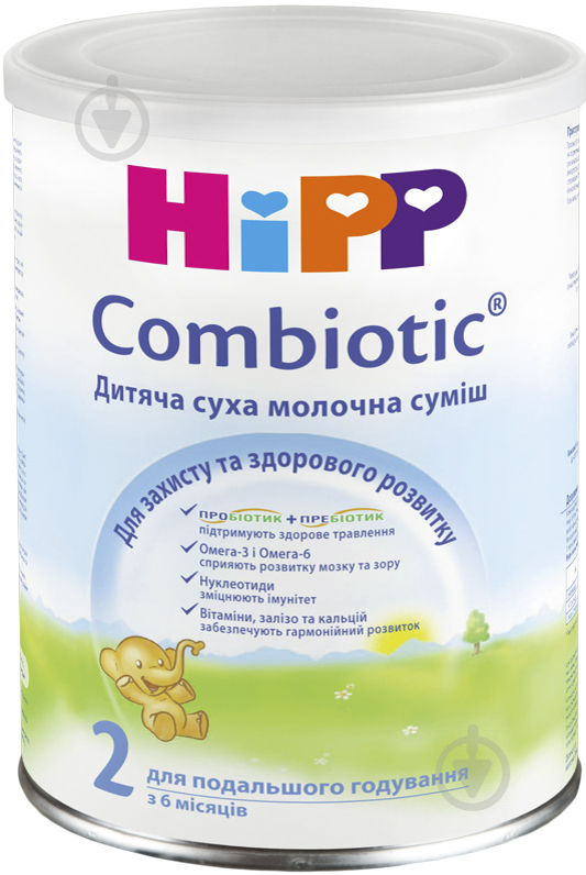 Суха молочна суміш Hipp Combiotic 2 350 г 9062300125600 - фото 1