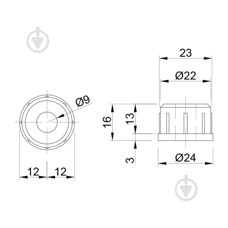 Втулка с резьбой DC d25 R-12M под болт М10 - фото 2 Втулка с резьбой DC d25 R-12M под болт М10 - фото 2