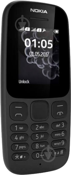 Мобільний телефон Nokia 105 SS New black - фото 2