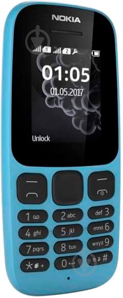 Мобільний телефон Nokia 105 SS New blue - фото 2