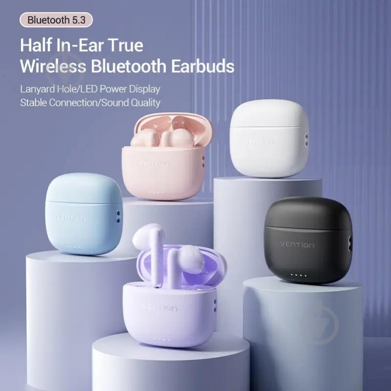 Гарнитура Vention Elf Earbuds E03 pink sand (NBHP0) - фото 2 Гарнитура Vention Elf Earbuds E03 pink sand (NBHP0) - фото 2