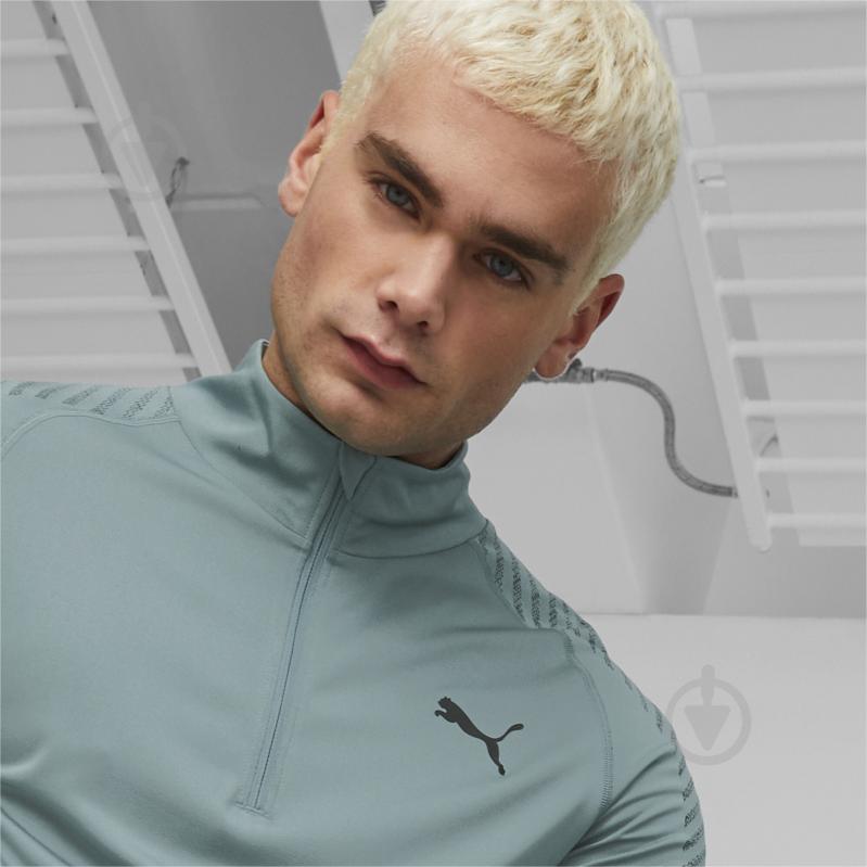 Джемпер Puma TRAIN FORMKNIT SEAMLESS 1/2 ZIP 52350884 р.2XL голубой - фото 5