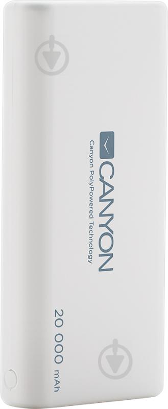 Повербанк Canyon 20000 mAh white (CNS-CPBP20W) - фото 1