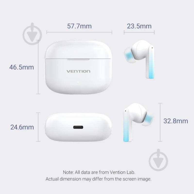 Гарнитура Vention Elf Earbuds E04 white (NBIW0) - фото 2 Гарнитура Vention Elf Earbuds E04 white (NBIW0) - фото 2