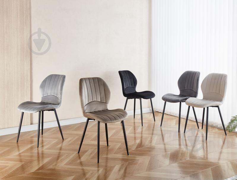 Стілець Fly FS-21 Cappuccino-12 капучино / чорний - фото 8 Стілець Fly FS-21 Cappuccino-12 капучино / чорний - фото 8