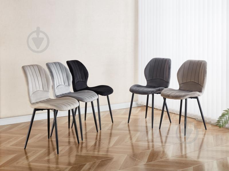 Стілець Fly FS-21 Cappuccino-12 капучино / чорний - фото 7 Стілець Fly FS-21 Cappuccino-12 капучино / чорний - фото 7