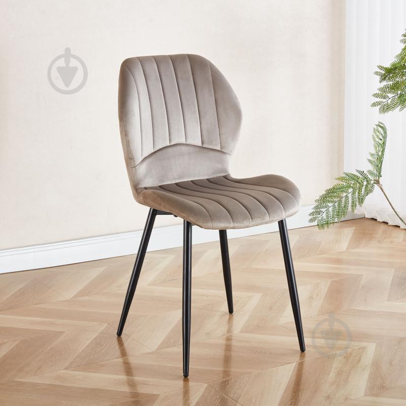 Стілець Fly FS-21 Cappuccino-12 капучино / чорний - фото 6 Стілець Fly FS-21 Cappuccino-12 капучино / чорний - фото 6