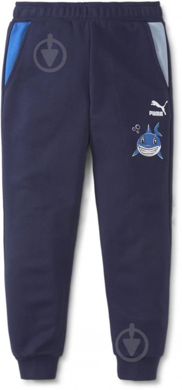 Штани Puma LIL Sweatpants 53179606 р. 110 темно-синій - фото 1