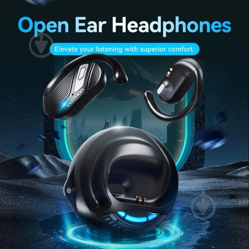 Гарнитура Vention OpenBeat O12 black (NBUB0) - фото 3