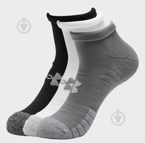 Шкарпетки Under Armour UA Heatgear Locut 1346753-035 р.L сірий/білий/чорний 3 шт. - фото 4