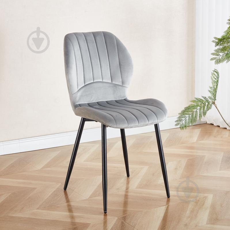 Стул Fly FS-21 Light Grey-39 светло-серый / черный - фото 6 Стул Fly FS-21 Light Grey-39 светло-серый / черный - фото 6