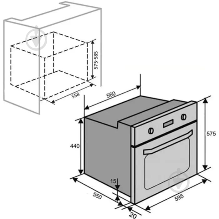 Духовой шкаф Luxell B66-SGF3 (DDT) BLACK - фото 7 Духовой шкаф Luxell B66-SGF3 (DDT) BLACK - фото 7