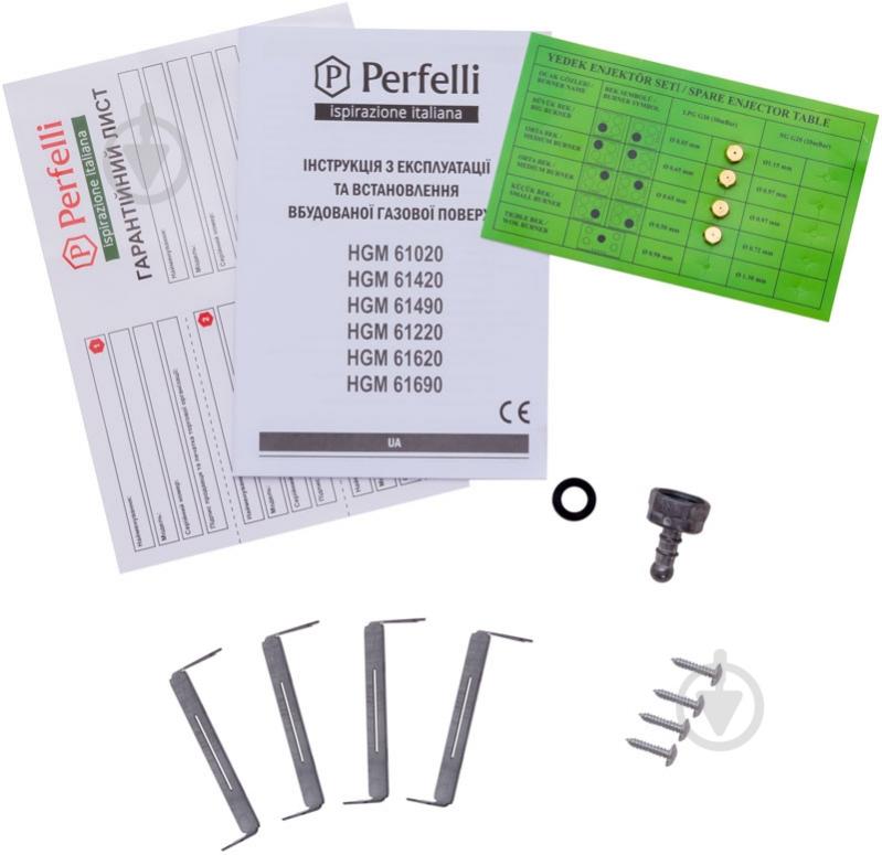 Варильна поверхня газова Perfelli HGM 61690 BL - фото 8 Варильна поверхня газова Perfelli HGM 61690 BL - фото 8