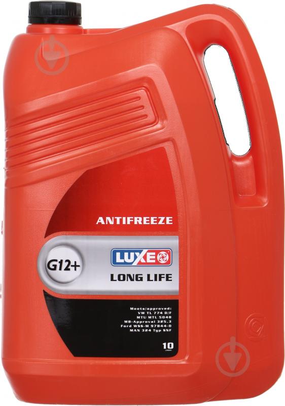 Антифриз Luxe Long Life G12+ -40 °C G12+ готовый 10 л красный (699) - фото 1
