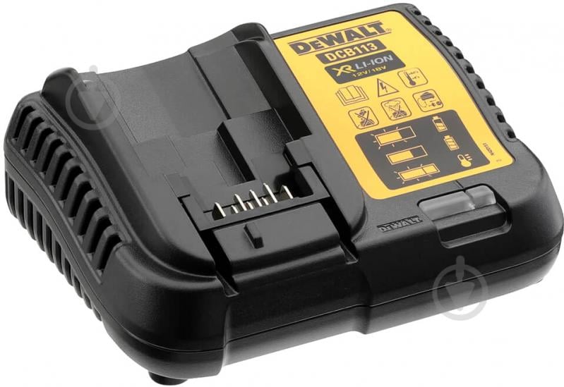 Зарядний пристрій DeWalt 10,812,014,418,054,0V 3,0Ah DCB113 - фото 1