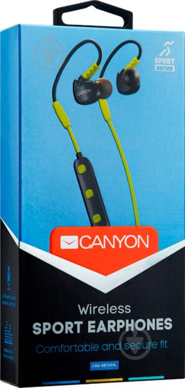 Навушники Canyon CNS-SBTHS1L yellow - фото 5