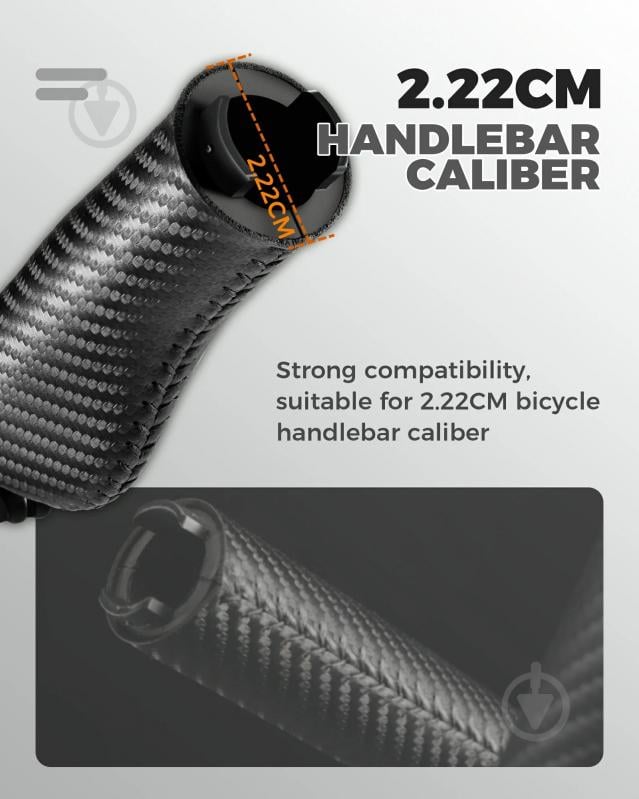 Грипси ROCKBROS 71230001002 Ergonomic Bike Handlebar Grips чорний - фото 5 Грипси ROCKBROS 71230001002 Ergonomic Bike Handlebar Grips чорний - фото 5