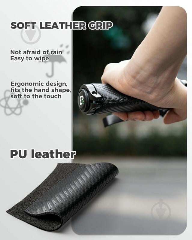 Грипси ROCKBROS 71230001002 Ergonomic Bike Handlebar Grips чорний - фото 3 Грипси ROCKBROS 71230001002 Ergonomic Bike Handlebar Grips чорний - фото 3