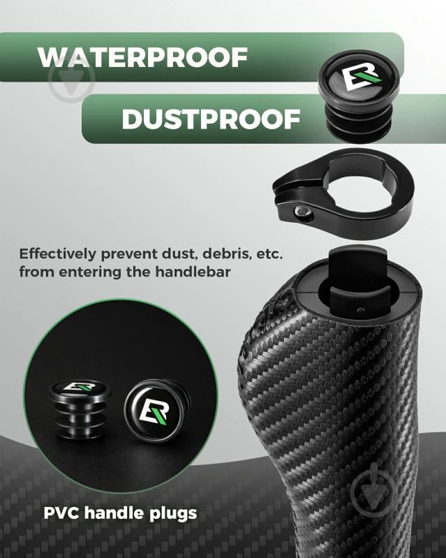 Грипси ROCKBROS 71230001002 Ergonomic Bike Handlebar Grips чорний - фото 4 Грипси ROCKBROS 71230001002 Ergonomic Bike Handlebar Grips чорний - фото 4