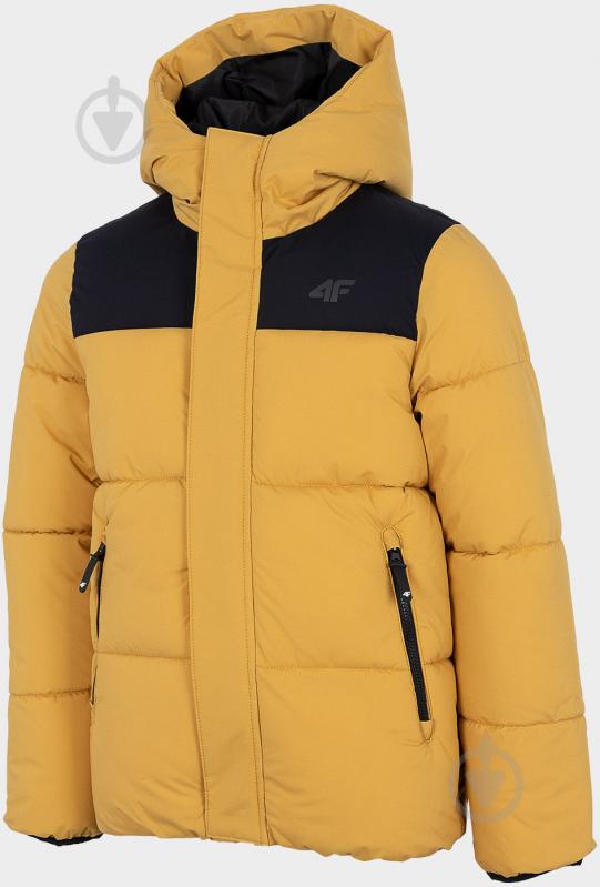 Куртка для хлопчиків демісезонна 4F JACKET JKUMP004 HJZ22-JKUMP004-82S коричнева - фото 3