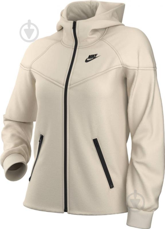 Джемпер Nike W NSW TCH FLC WR FZ HDY FB8338-110 р.XS бежевый - фото 10