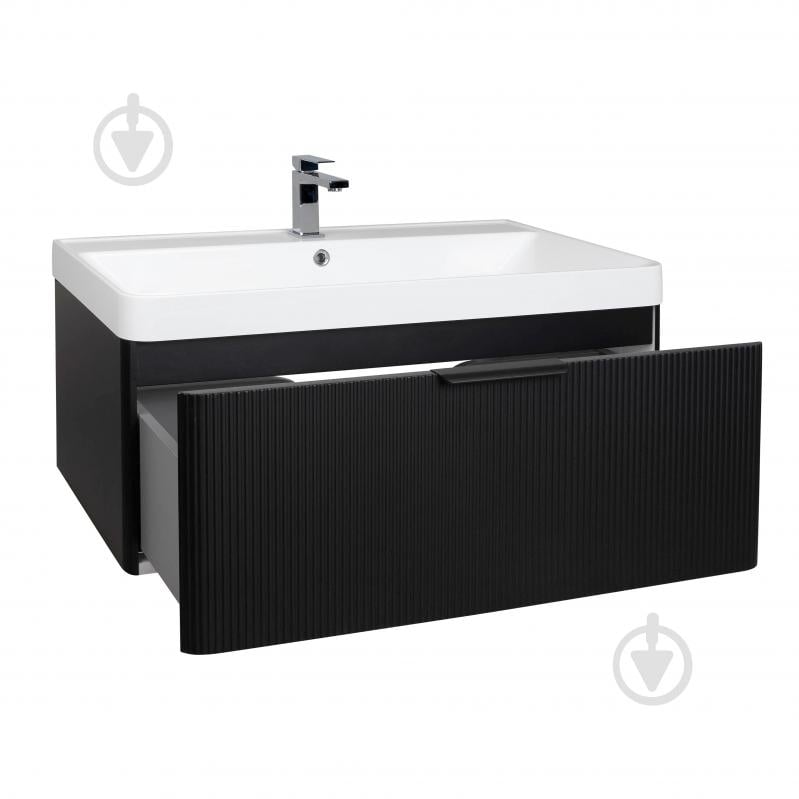 Тумба підвісна Aqua Rodos Frost Black з умивальником Deep 90 см (АР000127942) - фото 2 Тумба підвісна Aqua Rodos Frost Black з умивальником Deep 90 см (АР000127942) - фото 2